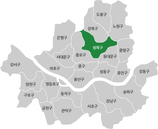 성북주거안심종합센터 지도 이미지